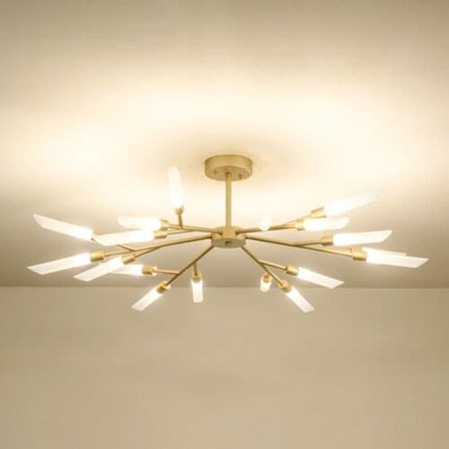 18 / 24 Light Matt Black Gold Led Chandelier Pendant Paint Metal Glass Tube Shades G9 Chandelier Lighting Luminaria Lamparas