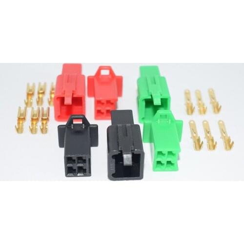 2.8mm-4P car electric car connector 4 core male and female full set of color nylon