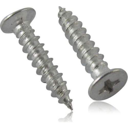 3PCS 304 Stainless Steel Countersunk Head Tapping Screws Countersunk Head Tapping Screws M6 * 55