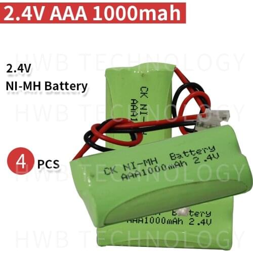 4PCS/lot KX Original New Ni-MH AAA 2.4V 800mAh Ni-MH Rechargeable Battery Pack With Plugs For Cordless Phone Free Shipping