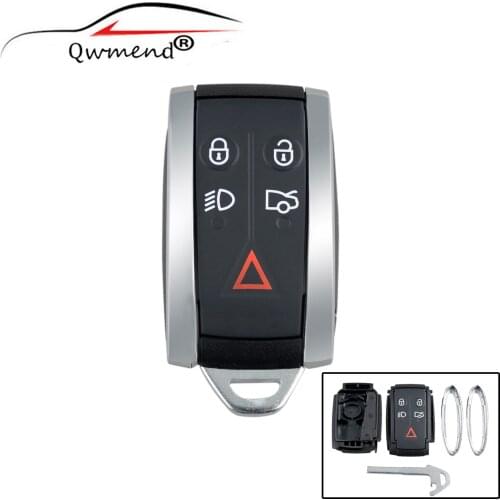 5 Buttons Replacement Car Remote Key Shell Case for Jaguar XF XK XKR X-Type S-Type 2007 2008 2009 2010 2012 Smart Car Key Shell