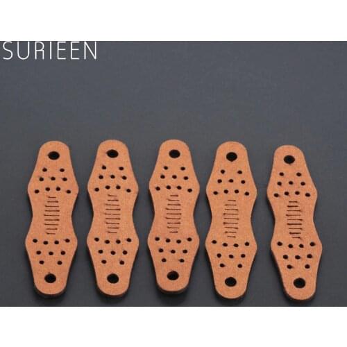 5 Pcs Hunting Microfiber Leather Slingshot Pouches Pouch For Outdoor Shooting Catapults Sling Shots Bow Replacements 55*15*9mm