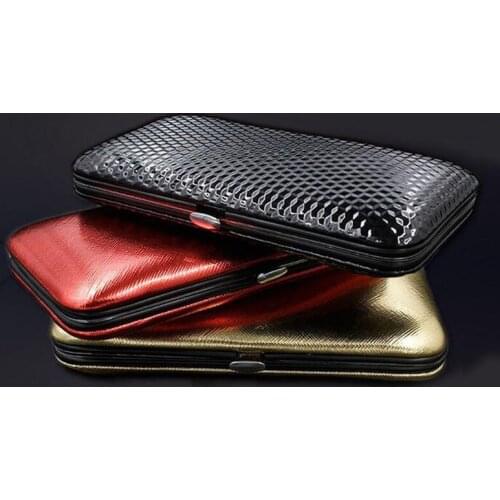 50set 16pcs/set Luxury Black Nail Art Tools With Storage Box Nail Clipper Manicure Set Bridal Wedding Party Favor ZA5390