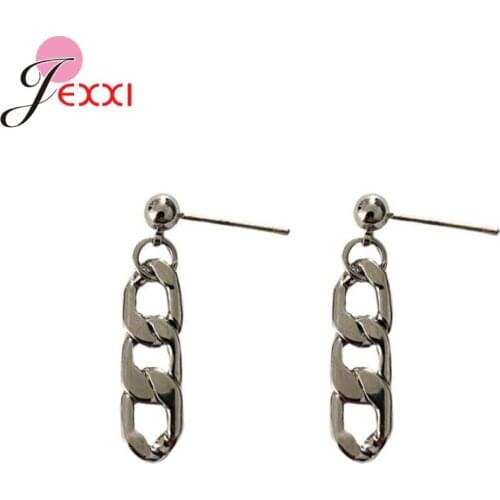 Korean Style 925 Sterling Silver Statement Stud Earrings For Women Girls Fashion Jewelry Anniversary Gift Wholesale