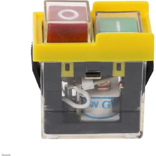 AC 250V 6A Waterproof Electromagnetic Pushbutton Machine Saw Cutter Drill On Off Damom