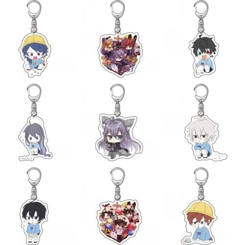 Anime Hypnosis Mic Division Rap Battle Jiro Yamada Busujima Meison Riou Cosplay Acrylic Keychain Bags Pendant Keyring Unisex Toy