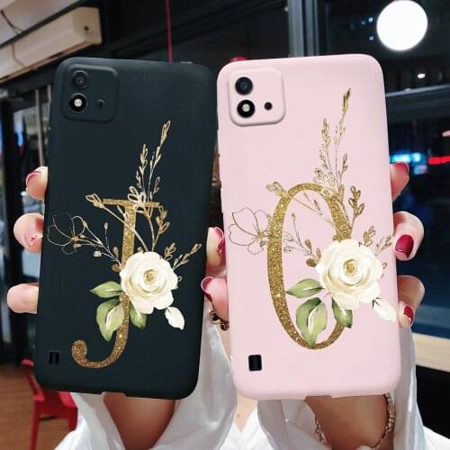 For Oppo Realme C11 2021 Case Realme C20 Case Cover Soft Slim Cute Letters Phone Case For Realme C11 2021 C20 C 11 20 Back Cover