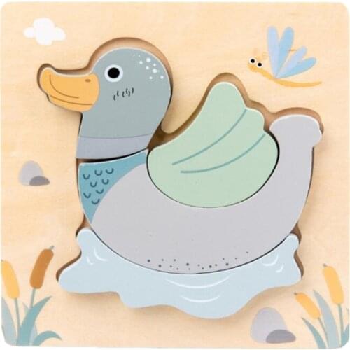 Childrens Wooden Puzzles Bright Colors and Shapes Childrens Educational Toys for 1-2-3 Years Old Boys and Girls