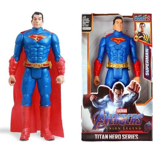 12''/30cm Marvel Avengers Toys Superman Flash Spiderman Hulk Aquaman Action Figure Model For Children Birithday Christmas Gifts