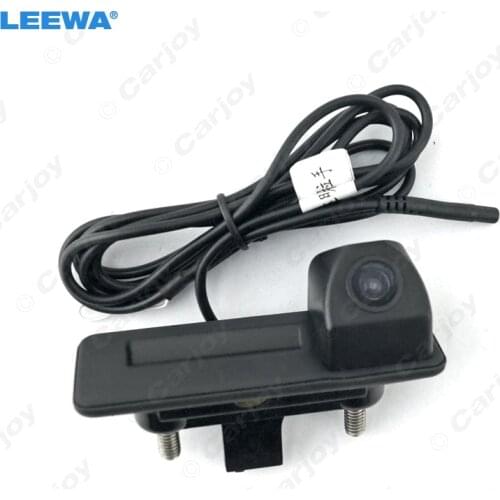 LEEWA Special Car Rearview Trunk Handle Parking Camera For VW Passat/Sagitar/Sharan/Touareg/Lavida #2803
