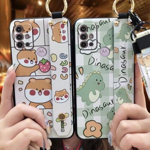 Beautiful Cartoon Phone Case For MOTO G30/G10 Black Case Glitter Silicone Anti-knock TPU Original