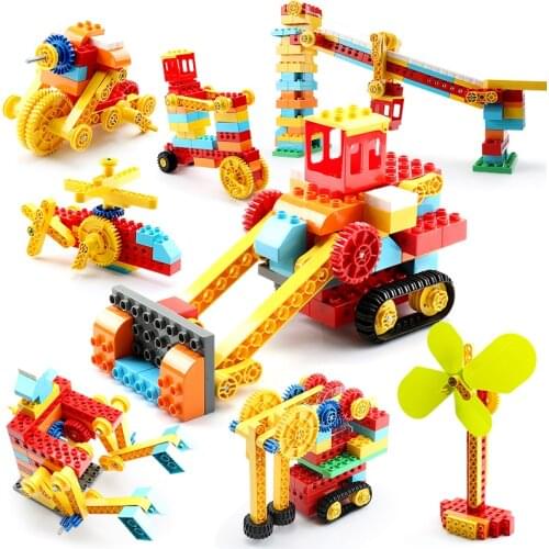 Creative building blocks With Technology Gear Parts Multifunction Educational Various Shapes DIY Bricks Toys Christmas Gifts
