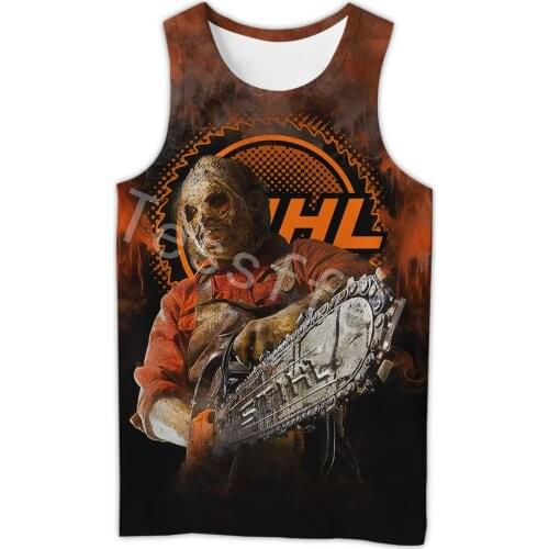 Tessffel Crazy Amazing Halloween 3D Printed Fashion Summer Mens Vest Harajuku Casual Samurai Mask Tank Top Streetwear Style-H23