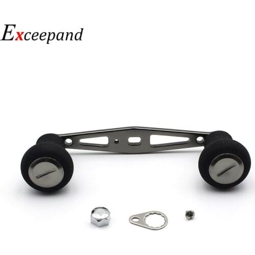 Exceepand 100 mm Power Fishing Reel Handle for Abu Garcia Daiwa Low Profile Baitcasting Reel High Density EVA Grips