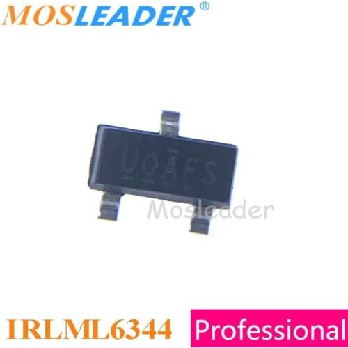 Mosleader 1000PCS IRLML6344 SOT23 IRLML6344PBF IRLML6344TRPBF N-Channel 5A 30V 4A 20V IRLML6344TR High quality Made in China