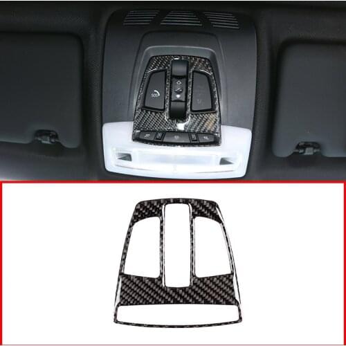 Real Carbon Fiber For BMW F30 F35 3 4 Series 2013-2018 Car Interior Front Reading Light Cover Trim Accessories