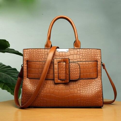 2021 New Fashion Alligator Women Handbags European Design Leather Ladies Shoulder Bags Female Girl Brand Luxury Crossbody Bag