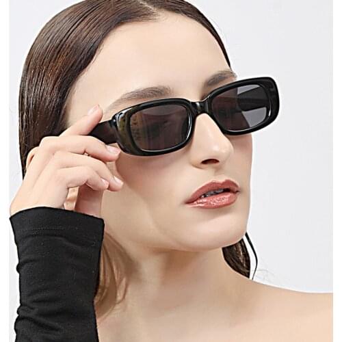 Fashion Sexy Small Rectangle Sunglasses Women Vintage Brand Designer Square Sun Glasses Shades Female UV400 Sunglasses for Women