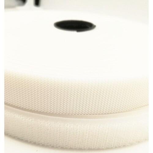 3/4''(2cm)Width 6meters .Injected fastening Tape,Non pilling loop&Injected hook Sewing Garment ,shoes ,bags acceories.white