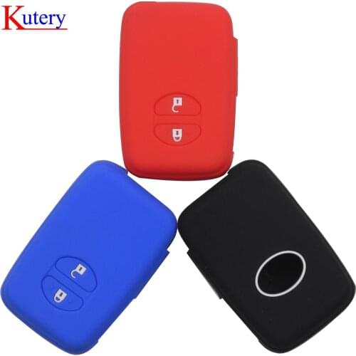 Kutery 3BTN Silicone Colorful Remote Car Key Cover Case For Toyota Prius 30 Alpha Aqua Land Cruiser Auris Protect Replacement