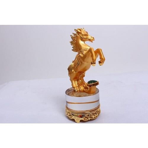 Horse ornaments money immediately wishful future zinc alloy crystal crafts business gifts