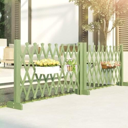 GY Outdoor Fence Fence Decorative Fence Fence Pet Carbonized Fence Telescopic Guardrail Rattan Rack Slide Door Garden Balcony