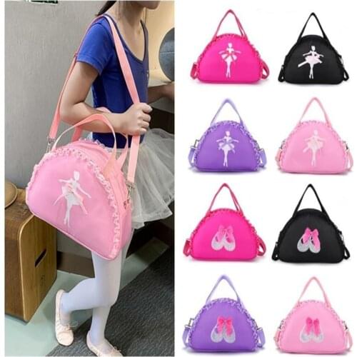 Ruoru Ballet Dance Bags Lace Handbag Waterproof Princess Bag Women Girls Ballet Dance Girls Dance Backpack Ballet Bag Handbag