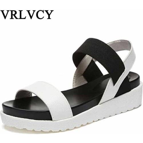Ladies Sandals Hot Summer Fashion Sweet Lady Flat Shoes With Fashion Wear Non-Slip Sandals Ladies Shoes (Fast delivery)