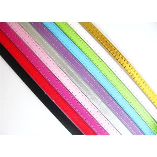 1m length 8mm 50 Strips Copy leather Belt Fit 8mm slide letter Charms