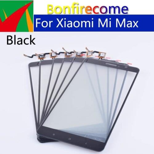 10Pcs\lot 6.44" TouchScreen For Xiaomi Mi Max Touch Screen Panel Sensor LCD Display Glass Lens Panel Digitizer Replacement Parts