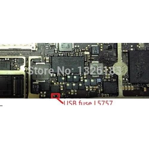 10pcs/lot for ipad 2 USB charger charging fuse L5757 filter on motherboard fix part