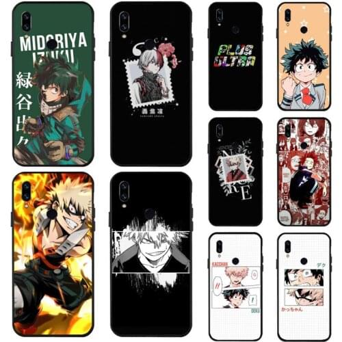 My hero academia Japan anime Midoriya Izuku funda coque shell cover Phone Case For Xiaomi Redmi note 7 8 10 9 s 9t lite pro