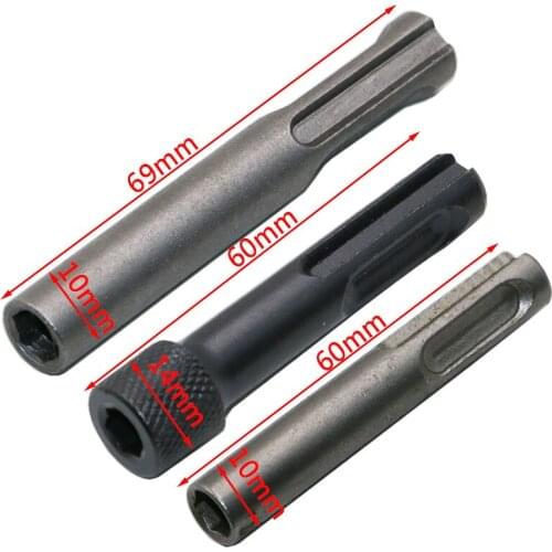 Hex Shank Screwdriver Holder Drill Bit Adaptor 1/4" Converter Socket Nut Impact Driver Set For For SDS Hammer Drilling Tool