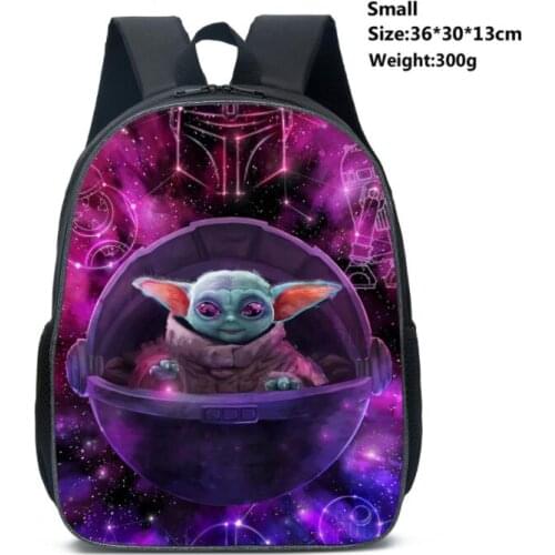 The Mandalorian Baby Yoda Backpack Star Wars Printing Fashion Cartoon Characters School Backpacks For Kids mochila infantil