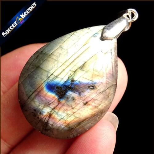Women & Men Fashion Jewelry Pendants Necklaces With Chain Wholesale Labradorite Moonstone Quartz Stone Colares Femininos AA454