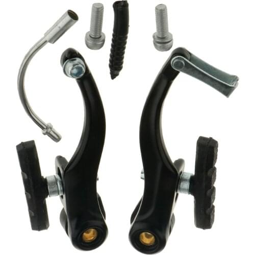 HOT SELL Mountain Bicycle V-Brake Set Included 1 Pair of Brake V-brake Noodle Boot Bolts and Pads Bicycle Brake Cycling Parts