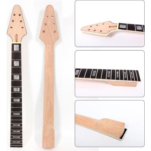 L3 24.75 Inch 628 mm 22Fret Electric Guitar Neck Unfinished MAHOGANY Make and eBONY FIngerboard