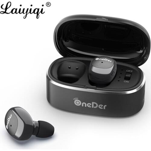Laiyiqi Mini sport active noise cancelling bluetooth TWS earbuds bt ear Headset charging box draadloze oordopjes ear case 2019