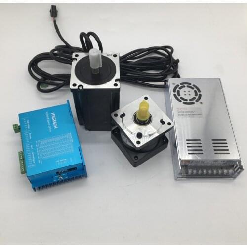 Nema34 8.5Nm 86MM DSP Closed Loop Stepper Motor Driver Hybird Encoder Easy Servo & Planetary Reducer & 400W Power Supply Kits