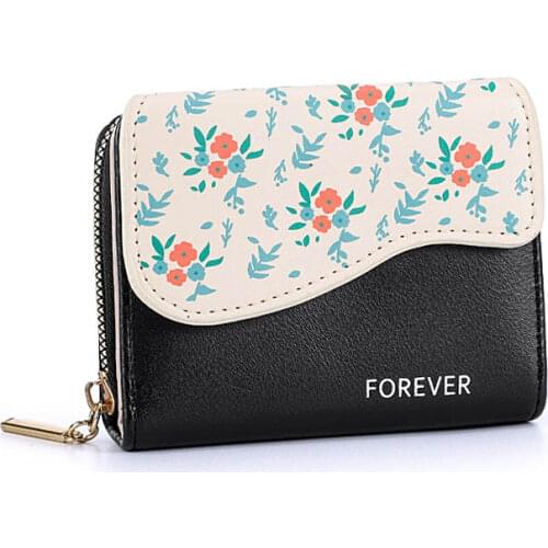 New Lady Purses Handbags Brand Design Women Wallets PU Leather Fold Money Coin Purse Cards ID Holder Woman Bow Wallet Pouch Bags