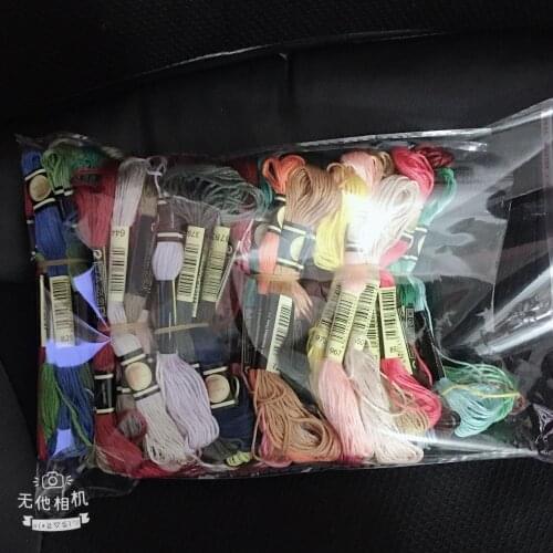 Oneroom Multi-color DMC613-725 10Pcs/lot 8m Length Thread Cross Stitch Cotton Sewing Skeins Embroidery Thread Floss Kits