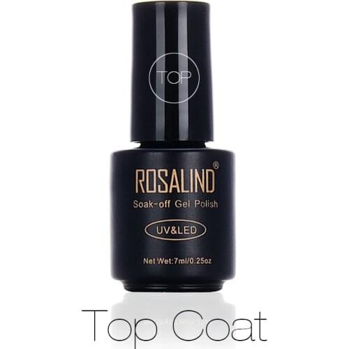 ROSALIND Primer Nail Gel 7ML Top Coat Soak-Off UV Lacquer Gel Long-lasting Nail Polish