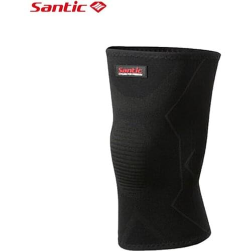 Santic Knee Support Knee Pads Brace Kneepad Basketball Tennis Hiking Cycling Sport knee Protector Gym Weight Lifting Knee Wraps