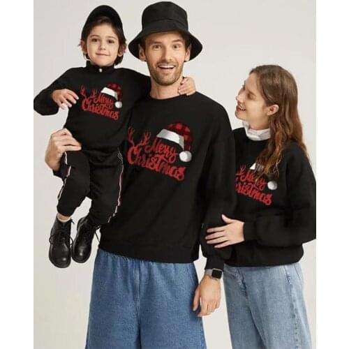Family Christmas Outfits Mother Father Daughter Son Matching Sweatshirt Daddy Mommy Kid Boy Girl Baby Couple Set Women Men Shirt