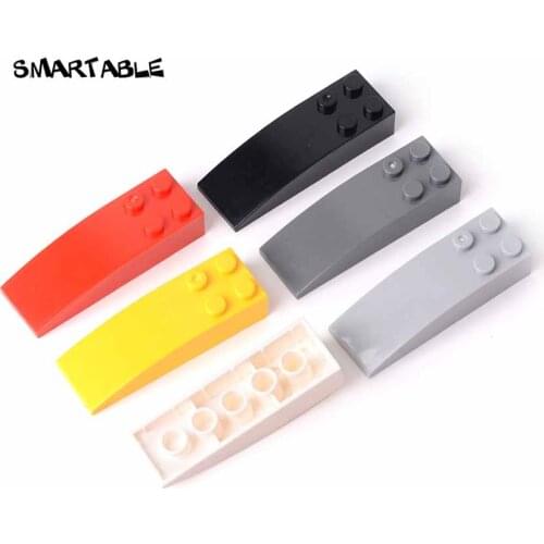 Smartable Slope 2x6 Curved Building Block Parts Toys For Kid Creative Compatible Major Brands 44126/52214 20pcs/lot