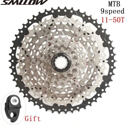 SUNSHINE-SZ 9 Speed Cassette 11-50T Mountain Bike Wide Ratio MTB Bicycle 9S Freewheel Compatible with M430 M4000 M590