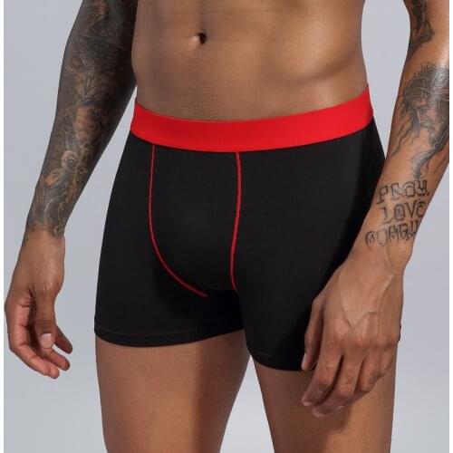European Plus Size Men Boxers Mens Underwear Boxers Cotton Men Boxer Shorts Men Underpants Men Underpants trunks 1pc