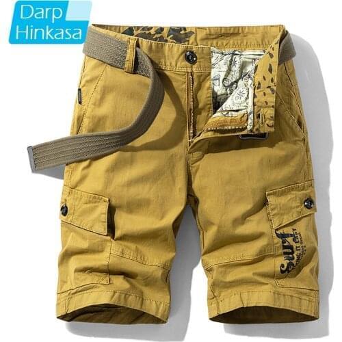 High-quality Summer New Casual Fashion Shorts Mens Casual Loose Five-point Pants Mens Shorts Overalls Cotton Casual