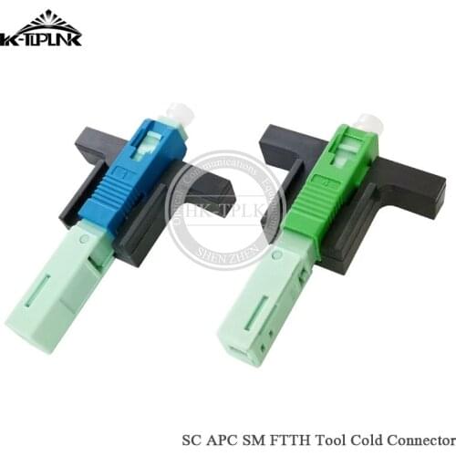 Top Grade 53MM SC APC SM Single-Mode Optical Connector FTTH Tool Cold Connector Tool SC UPC Fiber Optic Fast Connector