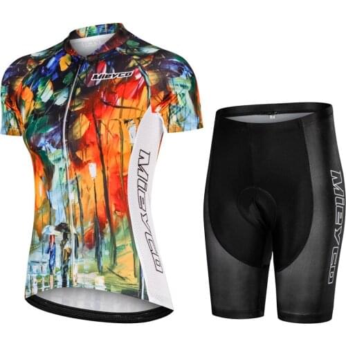 Women Cycling Jersey Summer Bicycle Breathable Short Sleeve MTB Bike Jersey Bicycle Cycling Clothes 5D Pad Ropa Ciclismo Hombre